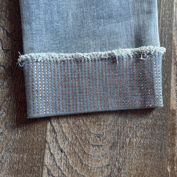 Tribal | Skinny Rhinestone Cuff Jeans - Picture 7 of 8